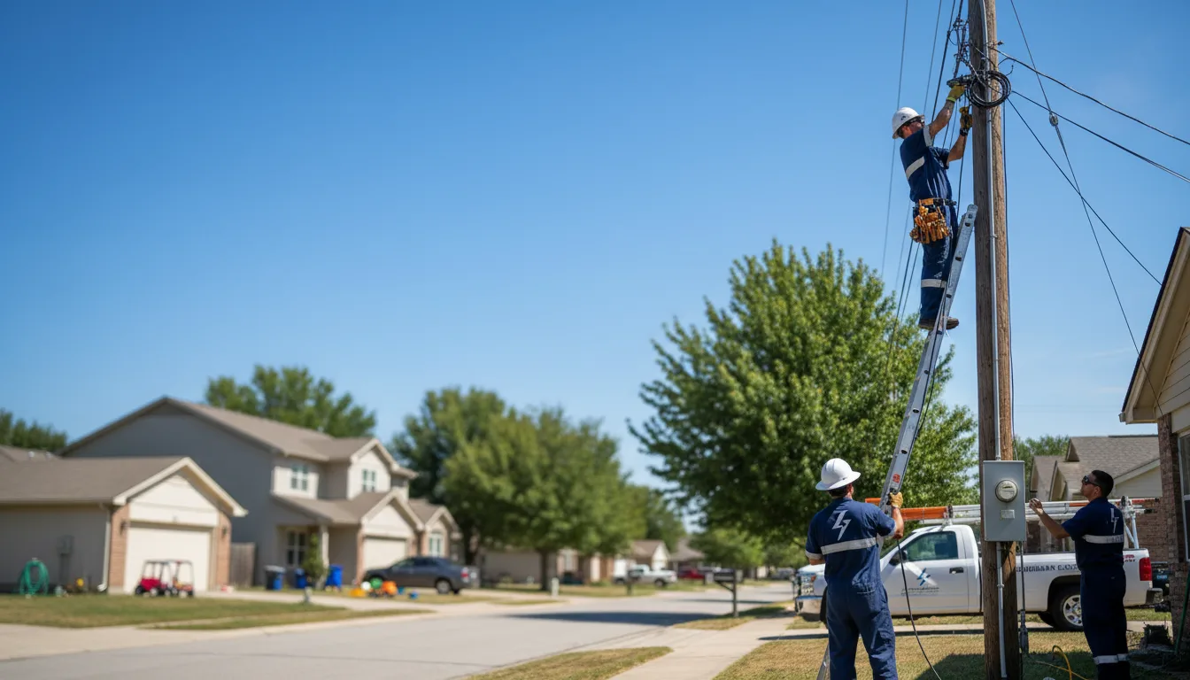 Residential electrician providing installation services in Thompsonville, IL